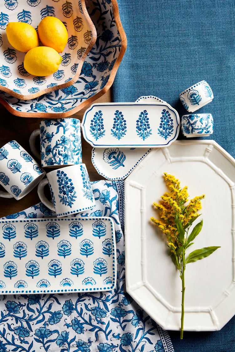 Blooms Block Print Mug
