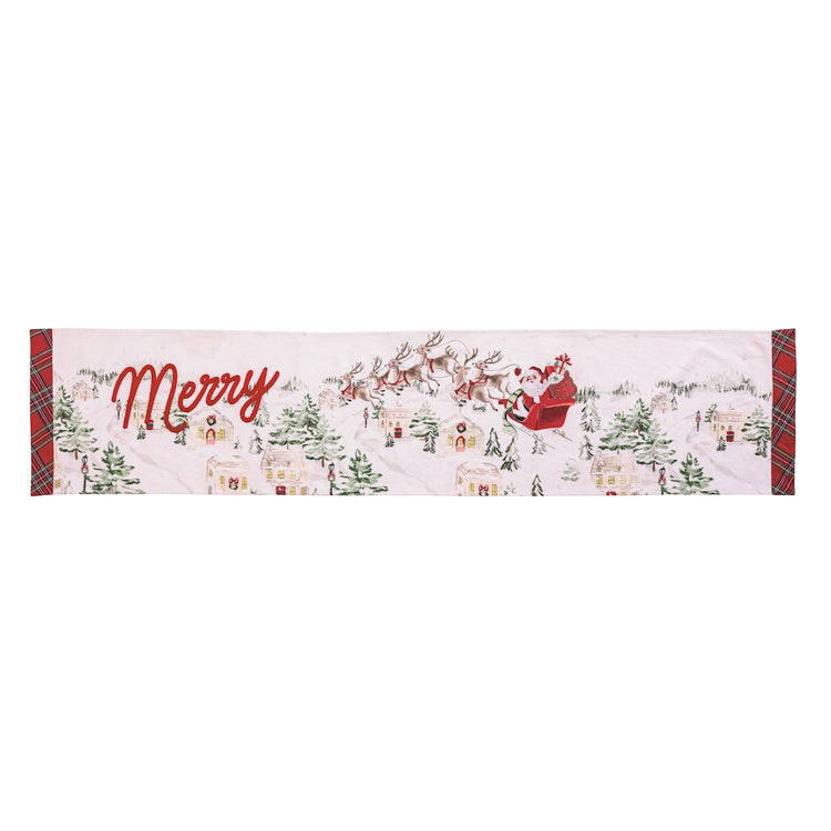Santa Scene Table Runner