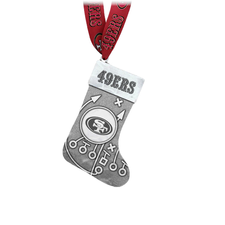 San Francisco 49ers Playbook Stocking Ornament