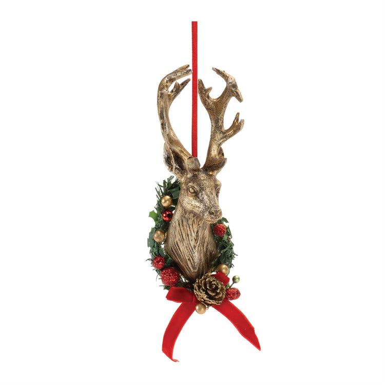 Regal Deer Mount Ornament