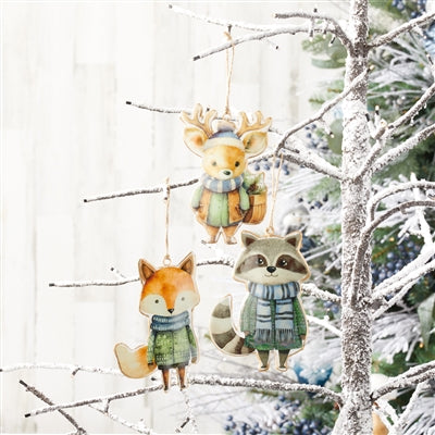 Winter Fox Iron Ornament