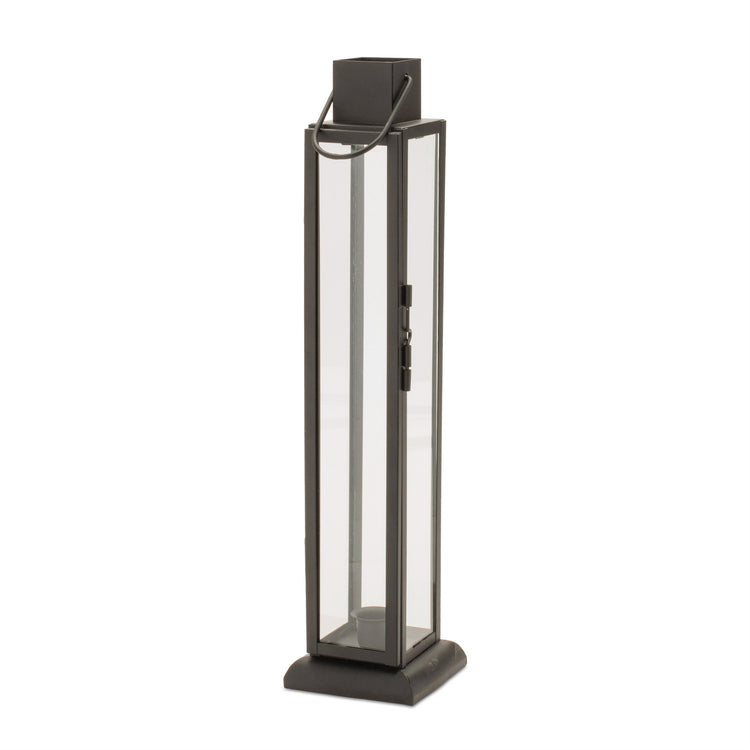 Modern Black Taper Candle Lantern