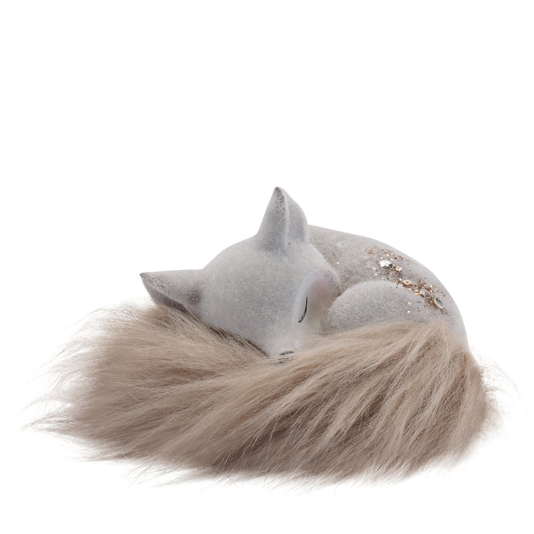 Winter Slumber Fox Figurine