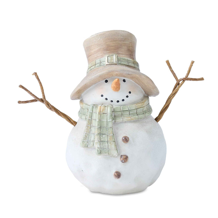 Vintage Top Hat Snowman Figurine