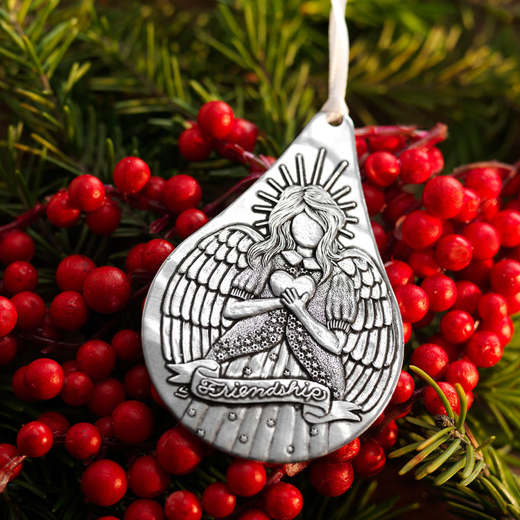 Friendship Angel Teardrop Ornament