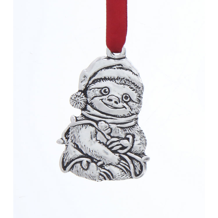 Santa's Slothy Helper Ornament