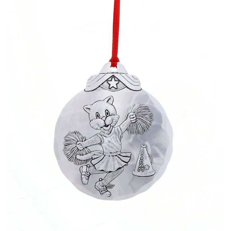 Cheerleader Cat Ornament
