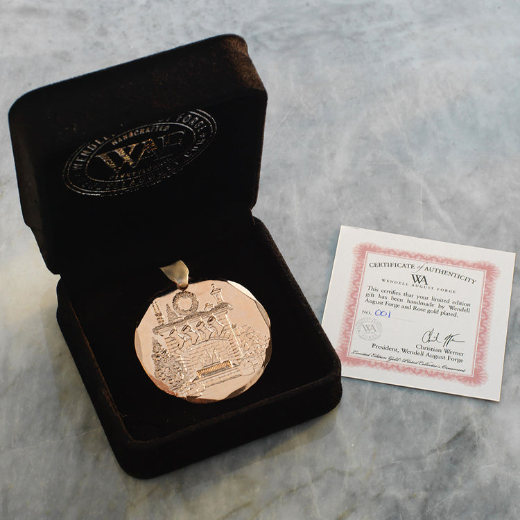 The 2026 Annual Ornament – Cozy Christmas Hearth (Rose Gold-Plated, Limited Edition)