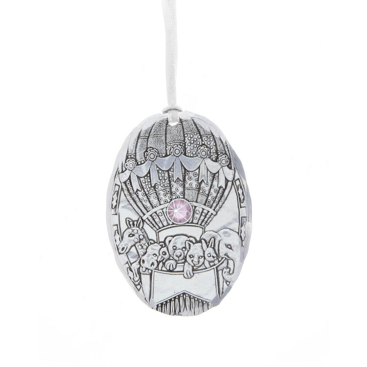 June Baby Balloon Birthstone Ornament