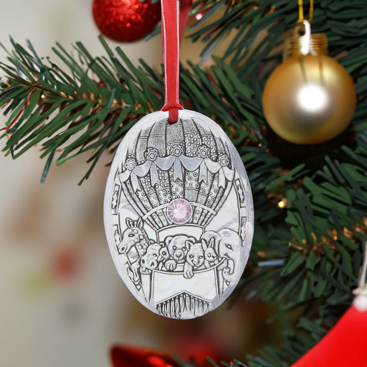 June Baby Balloon Birthstone Ornament