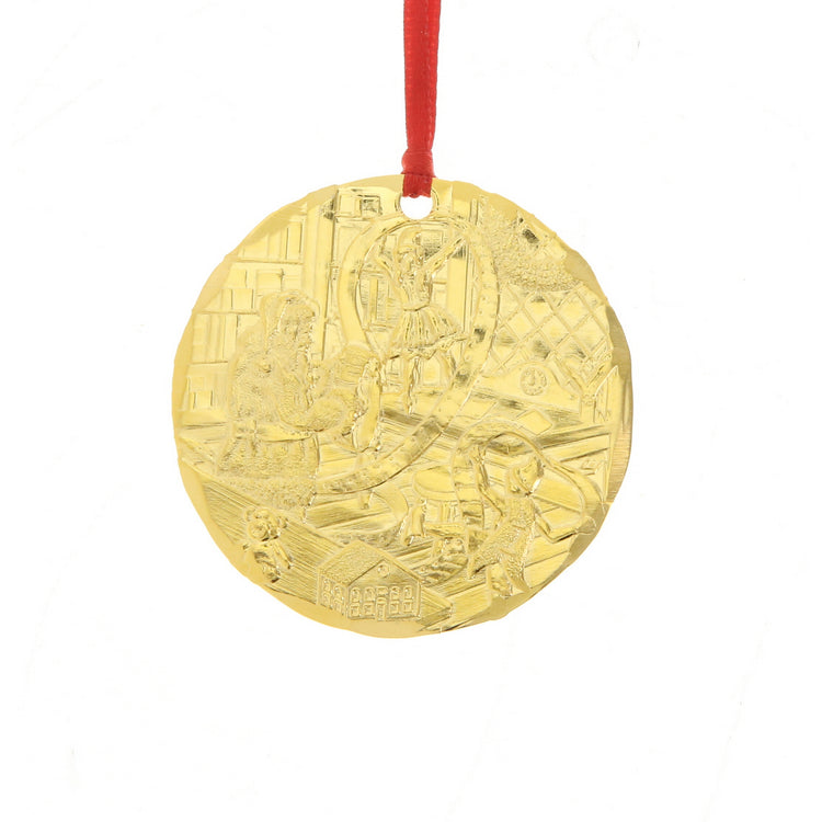 Limited Edition 2025 Annual Ornament- Checking It Twice (Gold Plated)
