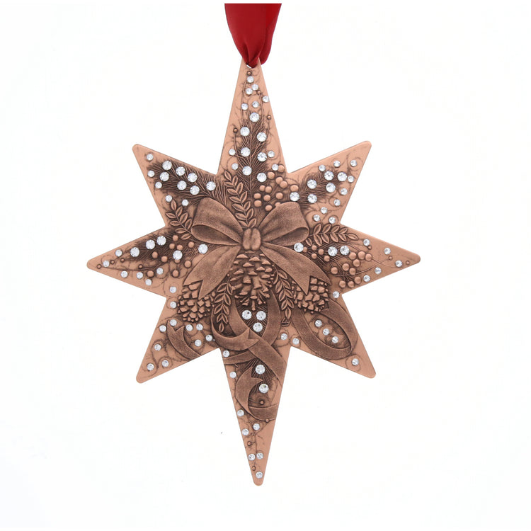 Limited Edition Centennial Star- Ribbons and Bows (Copper)