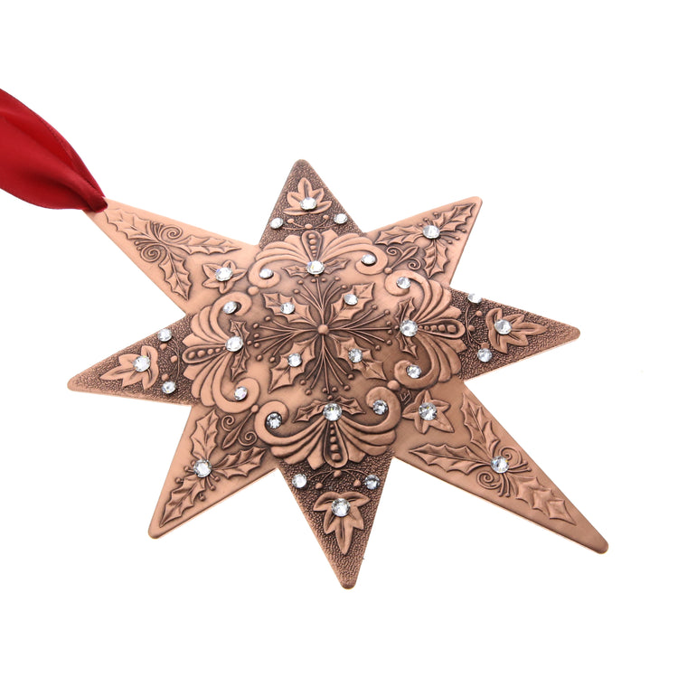 Limited Edition Centennial Star- Holly and Ivy (Copper)