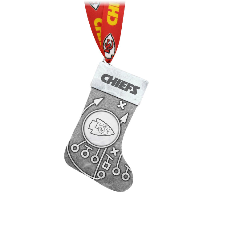 Kansas City Chiefs Playbook Stocking Ornament