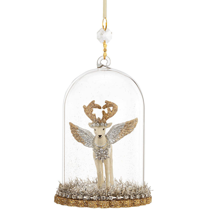 Deer Sparkle Cloche Ornament