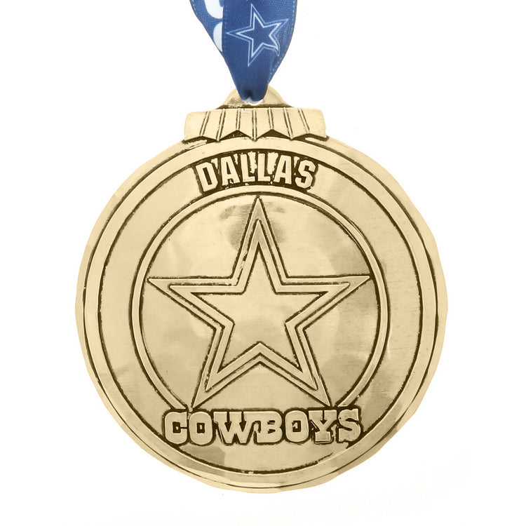 Dallas Cowboys Classic Round Ornament (Bronze)