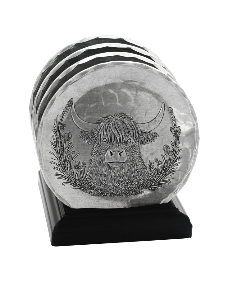 Quiet Guardians 4-Piece Coaster Set with Caddy