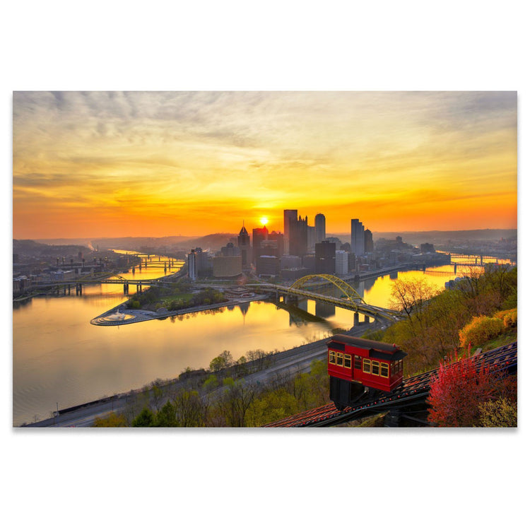 Dawn of a New Day Metal Pittsburgh Print