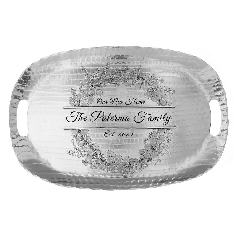 Personalized Eucalyptus Luncheon Tray