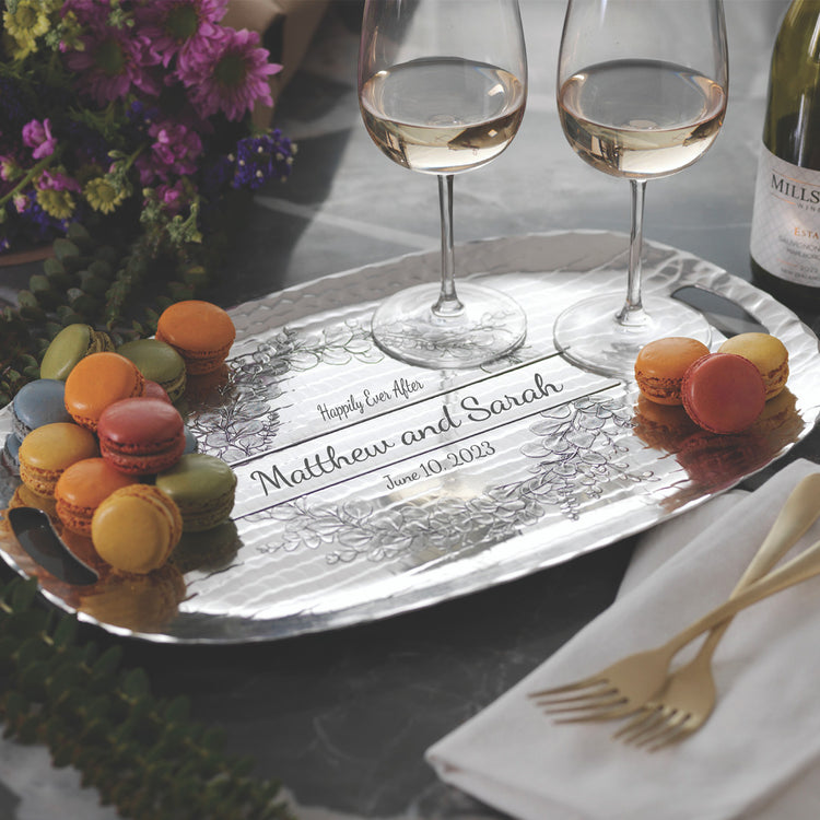 Personalized Eucalyptus Luncheon Tray