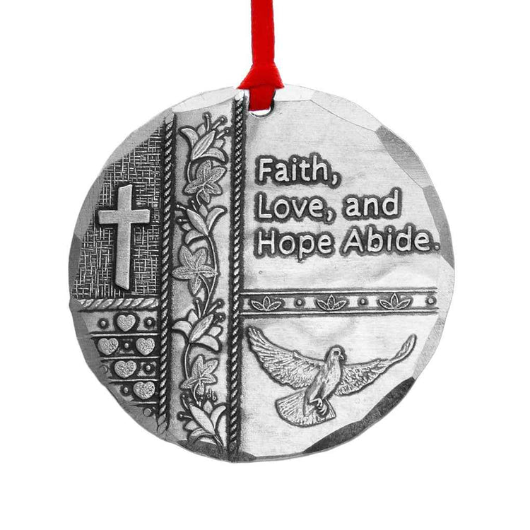 Faith, Hope, Love Christmas Ornament