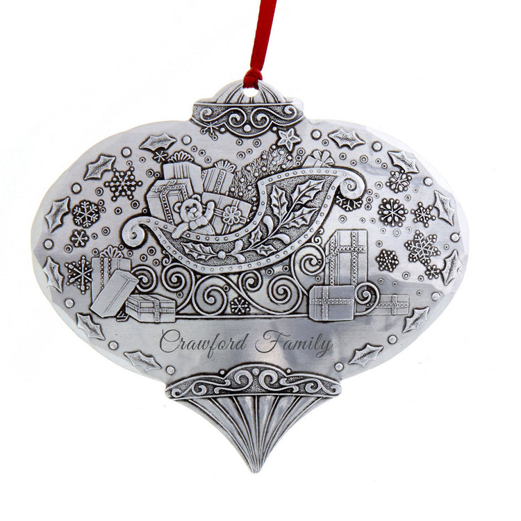 Holiday Sleigh Ornament