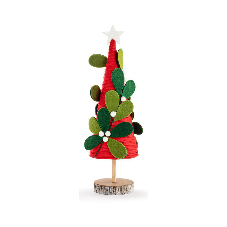 Felted Holly Tree Red