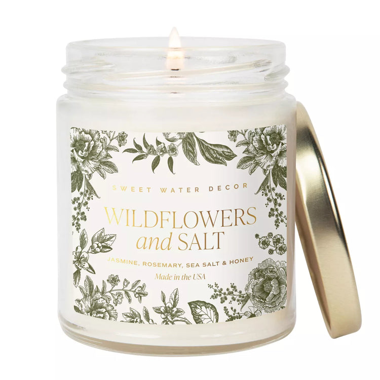 Wildflowers and Salt 9 oz Soy Candle
