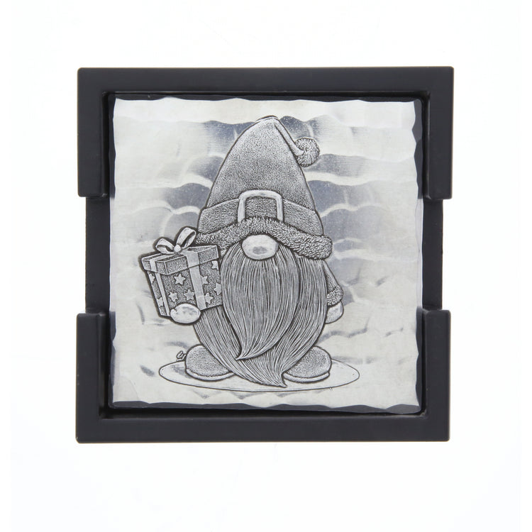 Gnomes 4-Piece Square Coaster Set