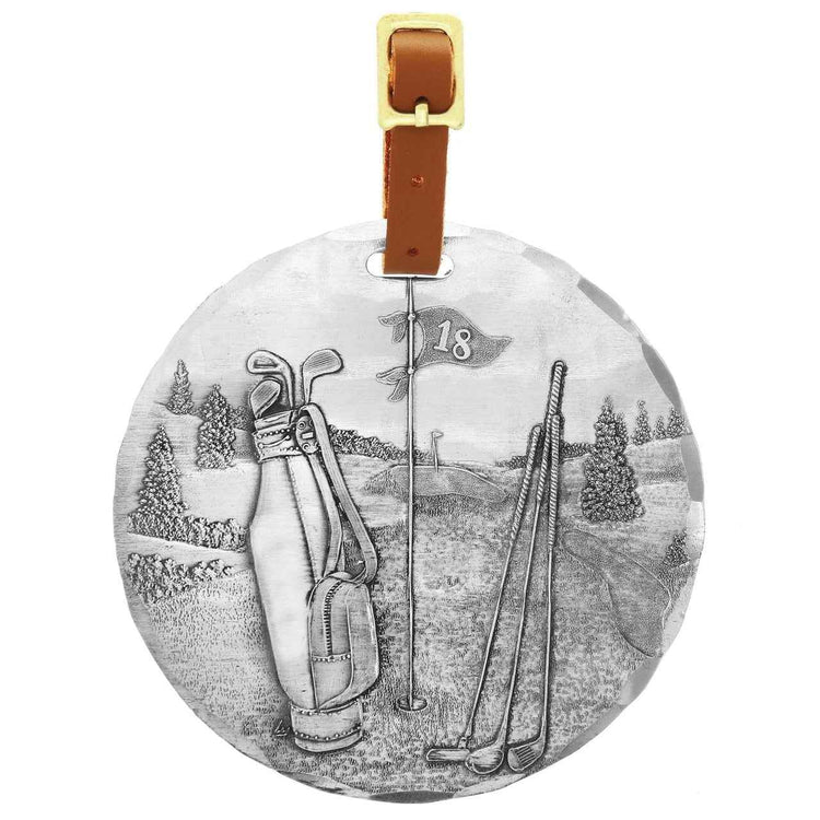 Round Golf Bag Tag