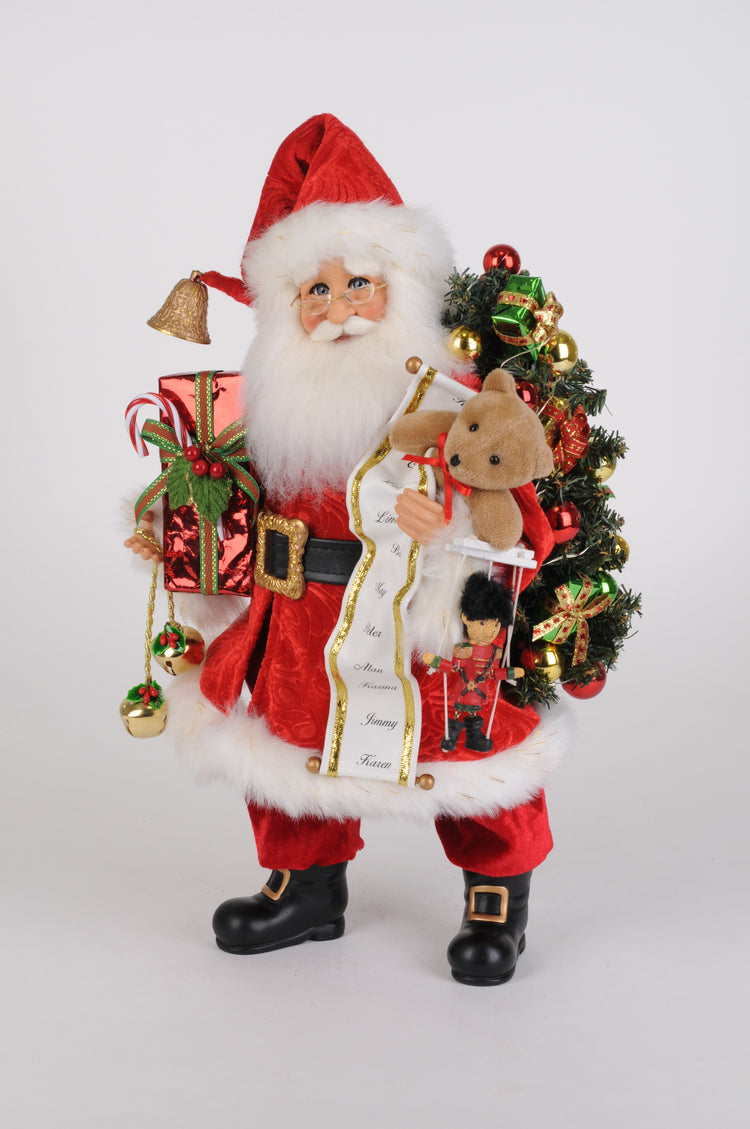 Lighted Good Tidings Santa