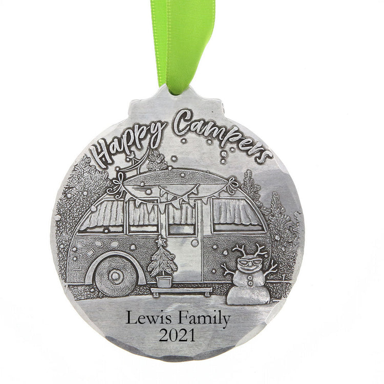 Personalized Happy Campers Ornament