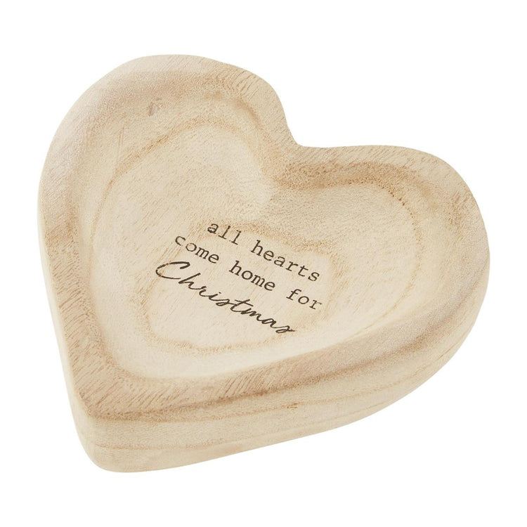 Christmas Heart Vintage Trinket Tray