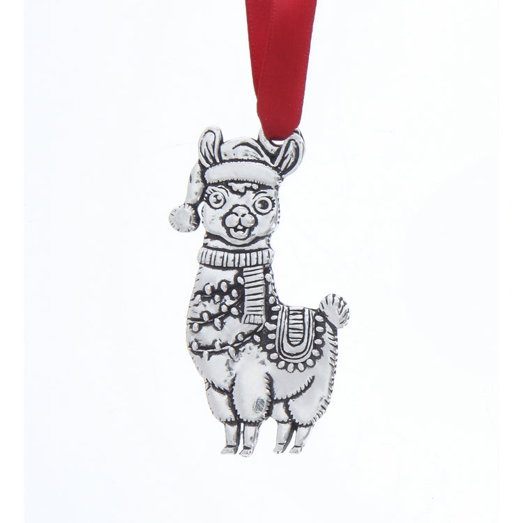Holly Jolly Llama Ornament