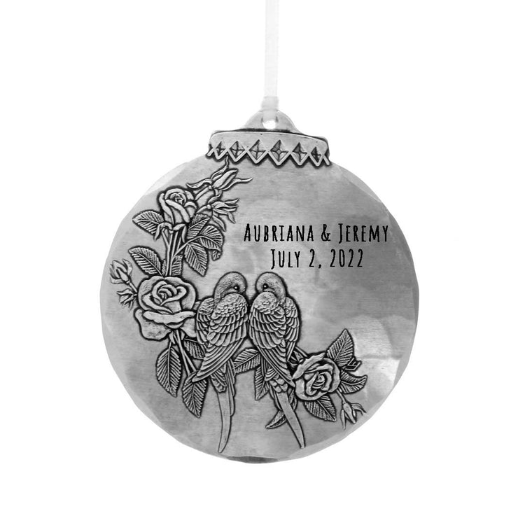 Personalized Lovebirds Ornament