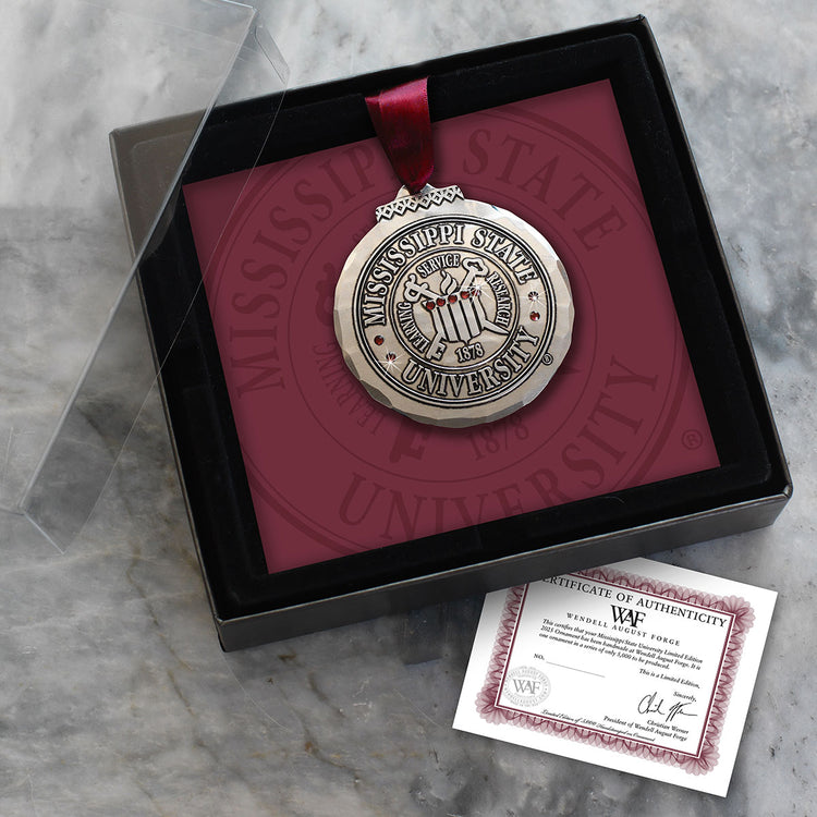 Mississippi State 2025 Collector's Ornament with Crystals