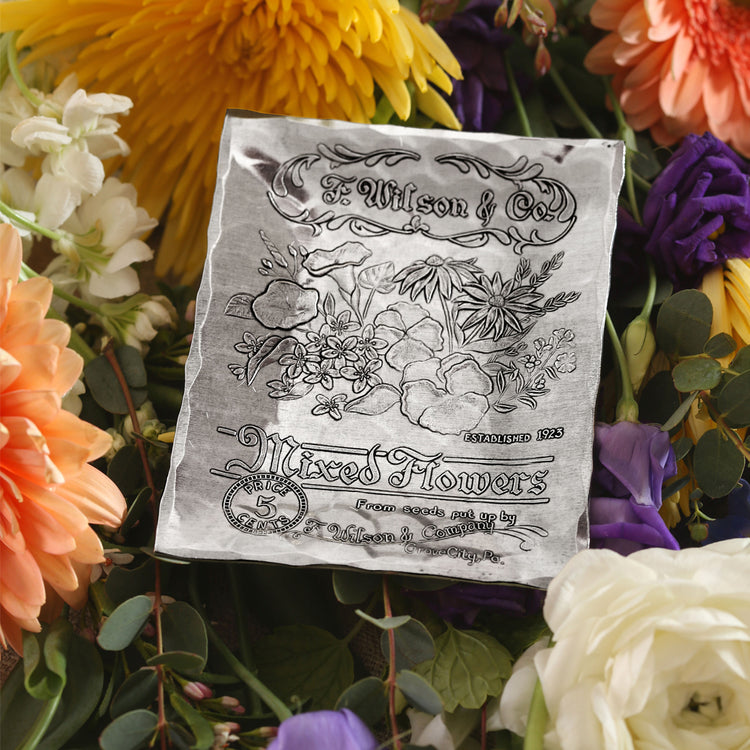 Mixed Flower Seed Packet Accessory Tray