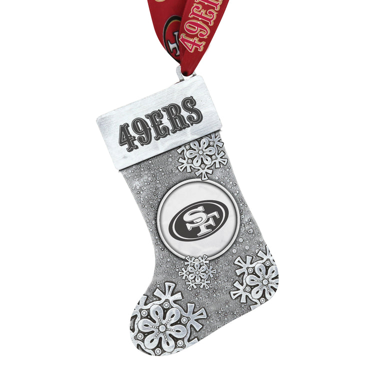 San Francisco 49ers Snowflake Stocking Ornament