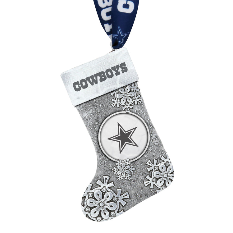 Dallas Cowboys Snowflake Stocking Ornament