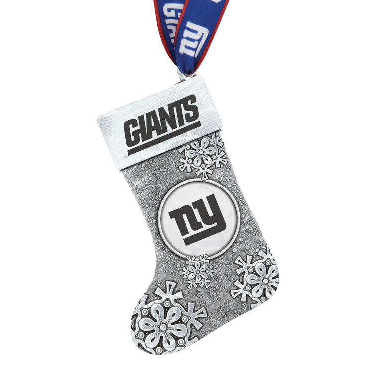 New York Giants Snowflake Stocking Ornament