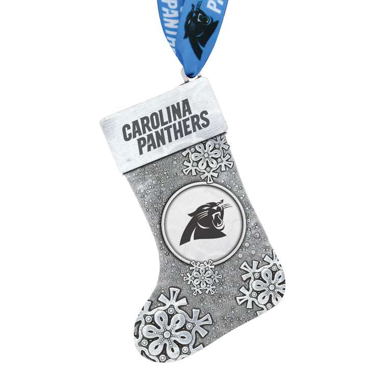 Carolina Panthers Snowflake Stocking Ornament