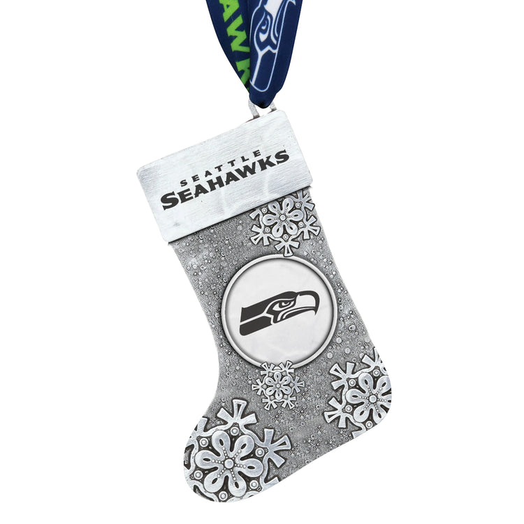 Seattle Seahawks Snowflake Stocking Ornament