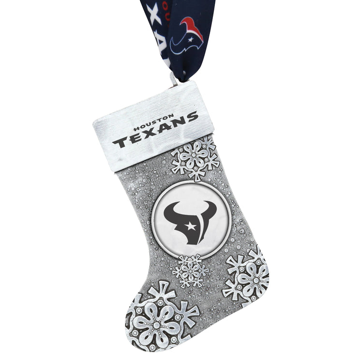 Houston Texans Snowflake Stocking Ornament