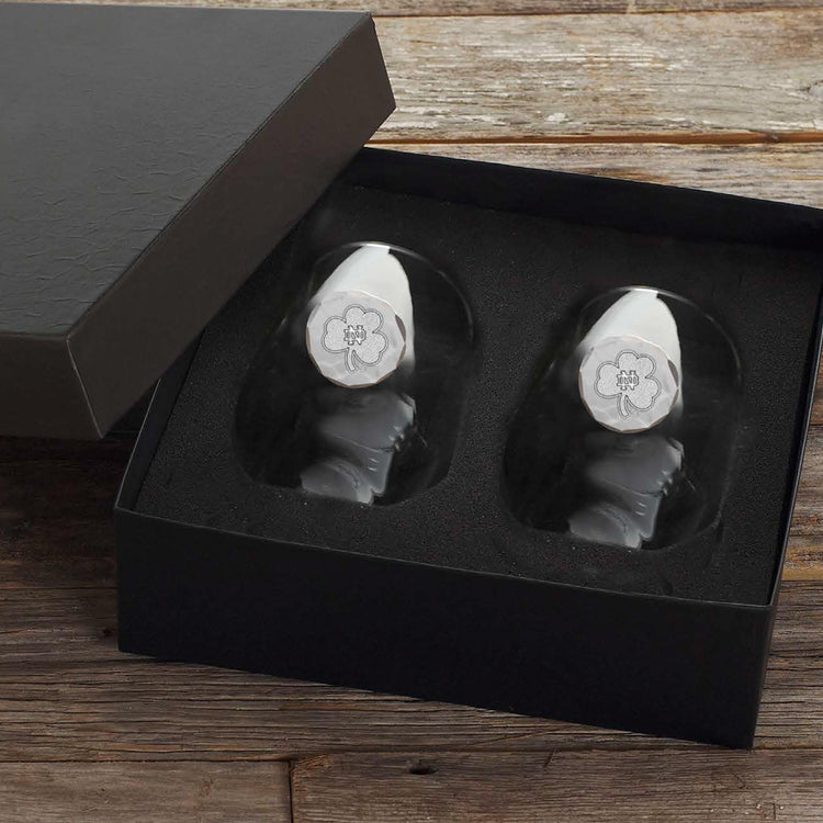 University of Notre Dame 2-Piece Wine Glass Set