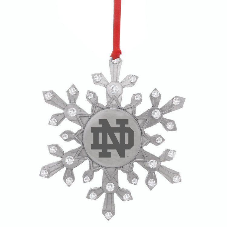 Notre Dame Snowflake Ornament with Crystals