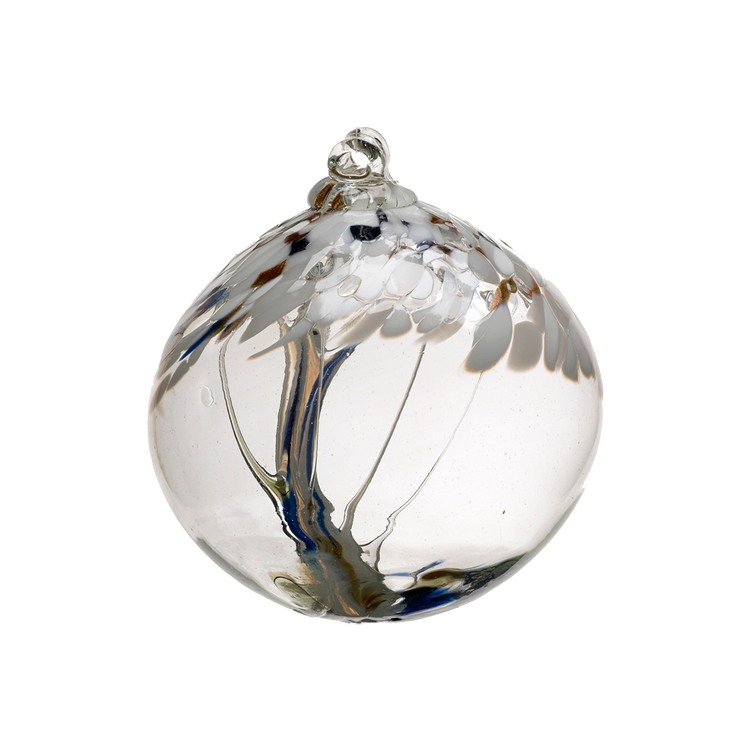 2" Handblown Glass Tree of Enchantment Ornament - Peace