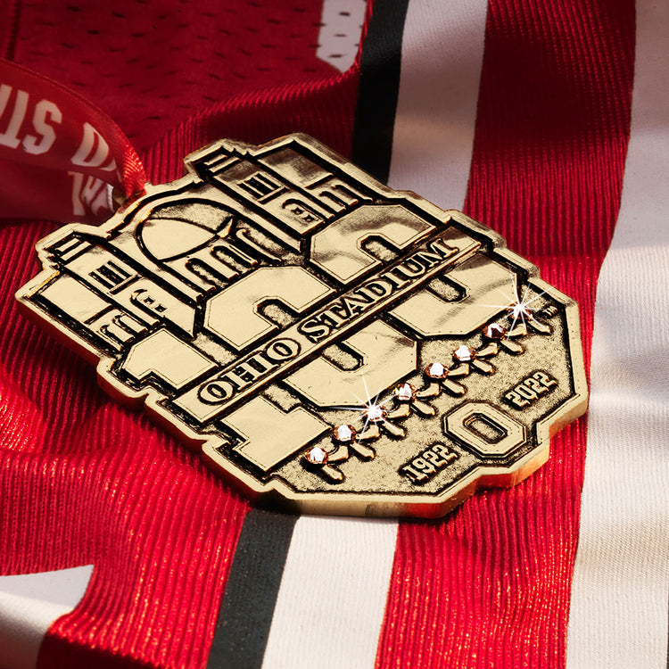 Ohio Stadium 100th Anniversary Limited Edition Ornament with Crystals (Bronze)