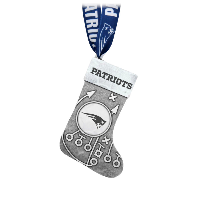 New England Patriots Playbook Stocking Ornament