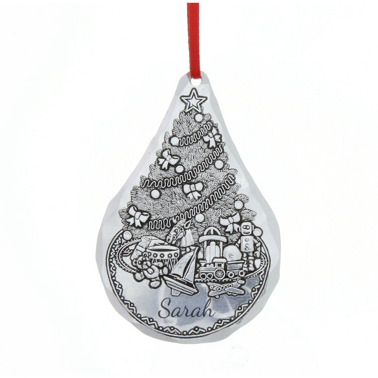 Personalized Christmas Tree with Toys Ornament