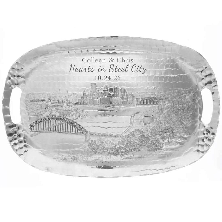 Pittsburgh Skyline Luncheon Tray